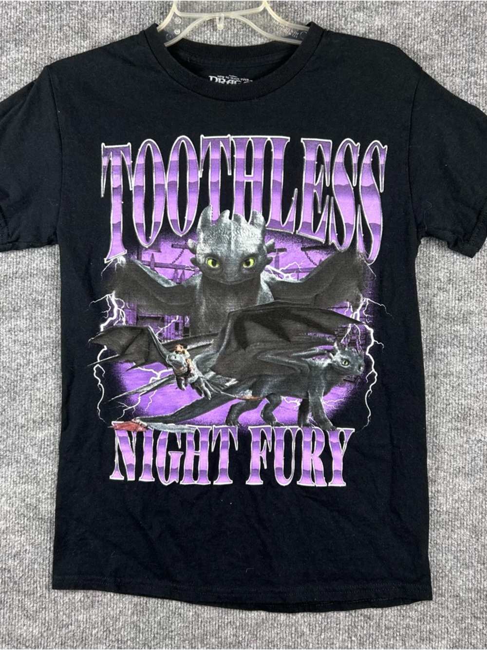 How to Train Your Dragon Toothless Graphic Tee Retro Y2K S